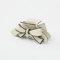 Bow Claw Hair Clip - Beige Bow