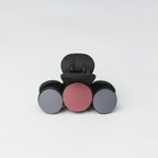 Tri-Sphere Hair Claw Clip - Small Pink + Gray Hair Clip – hair accessories (view 1)