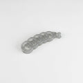 Twisted Spiral Clear Acrylic Hair Claw - TCB-981 Jelly Gray