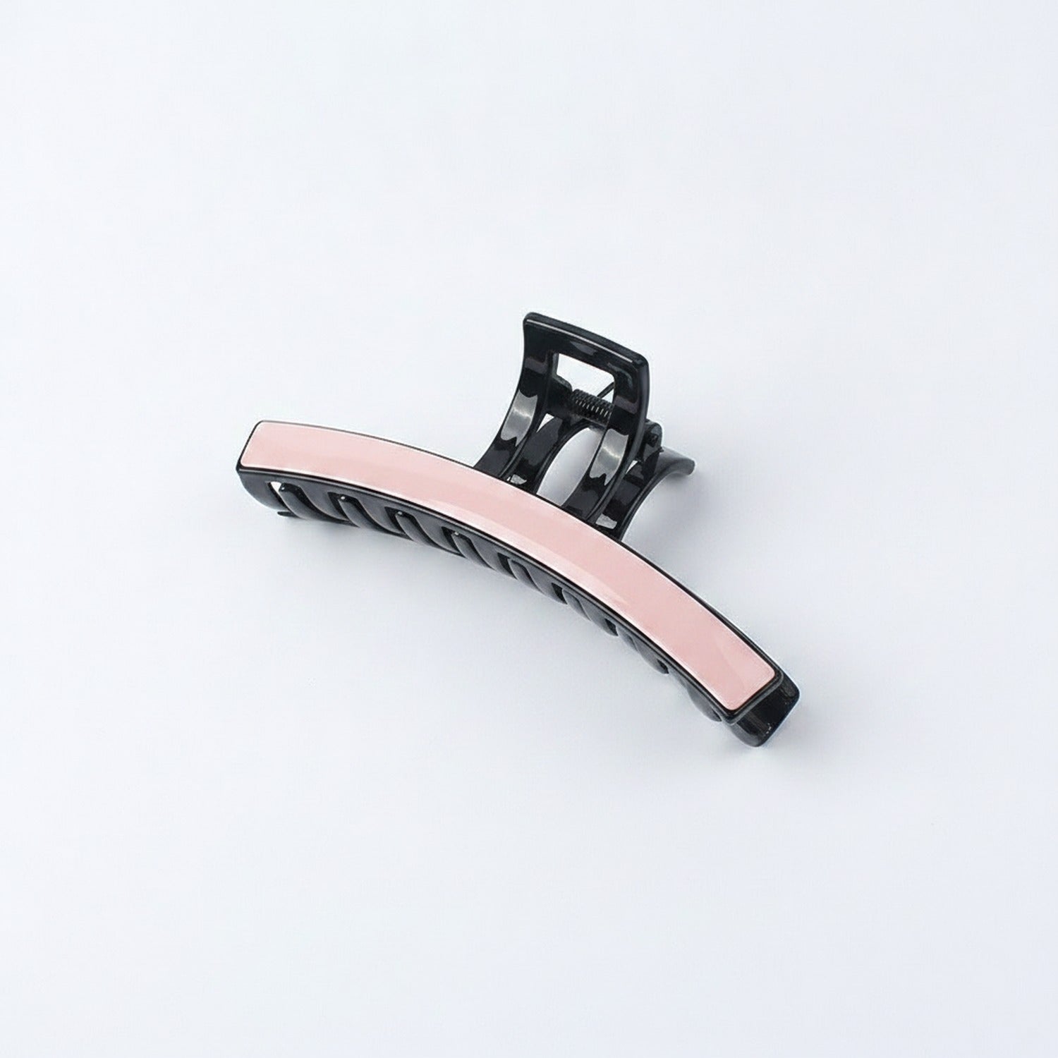 Curved Hair Claw Clip with Grip Teeth - Pink #TCB-1129LM