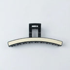 Curved Hair Claw Clip with Grip Teeth - Cream White #TCB-1129LM – hair accessories (view 1)
