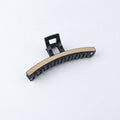 Curved Hair Claw Clip with Grip Teeth - Cream White #TCB-1129LM