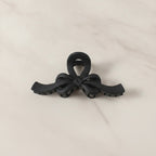 Translucent Bow Hair Claw Clip - TCB-1205-XP Black