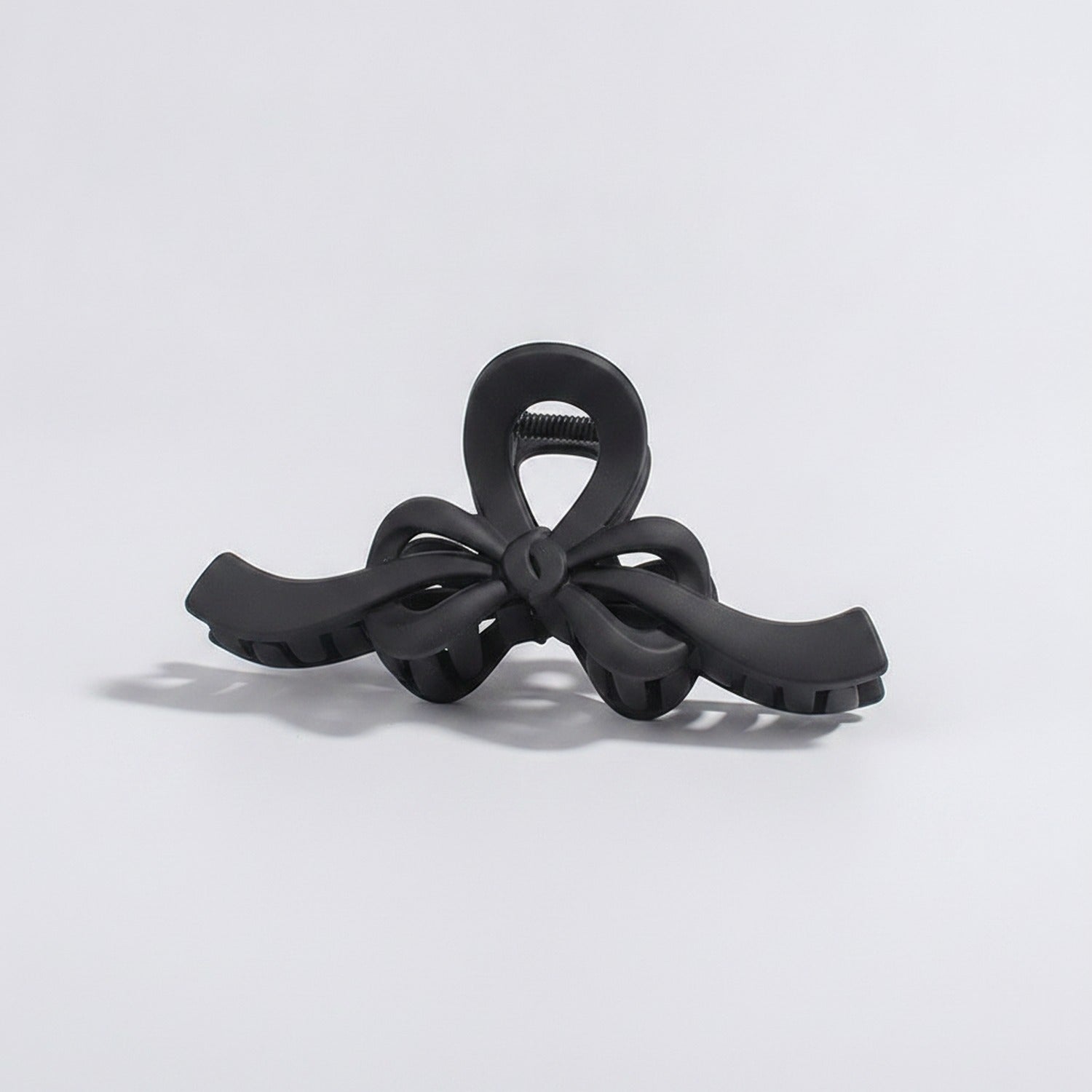 Translucent Bow Hair Claw Clip - TCB-1205-XP Black