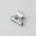 Metallic Bear Hair Claw With Rhinestones – hair accessories (view 1)