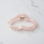 Wavy Pearl Hair Claw Clip - TCB-1087 Electroplated Pearl Jelly Pink