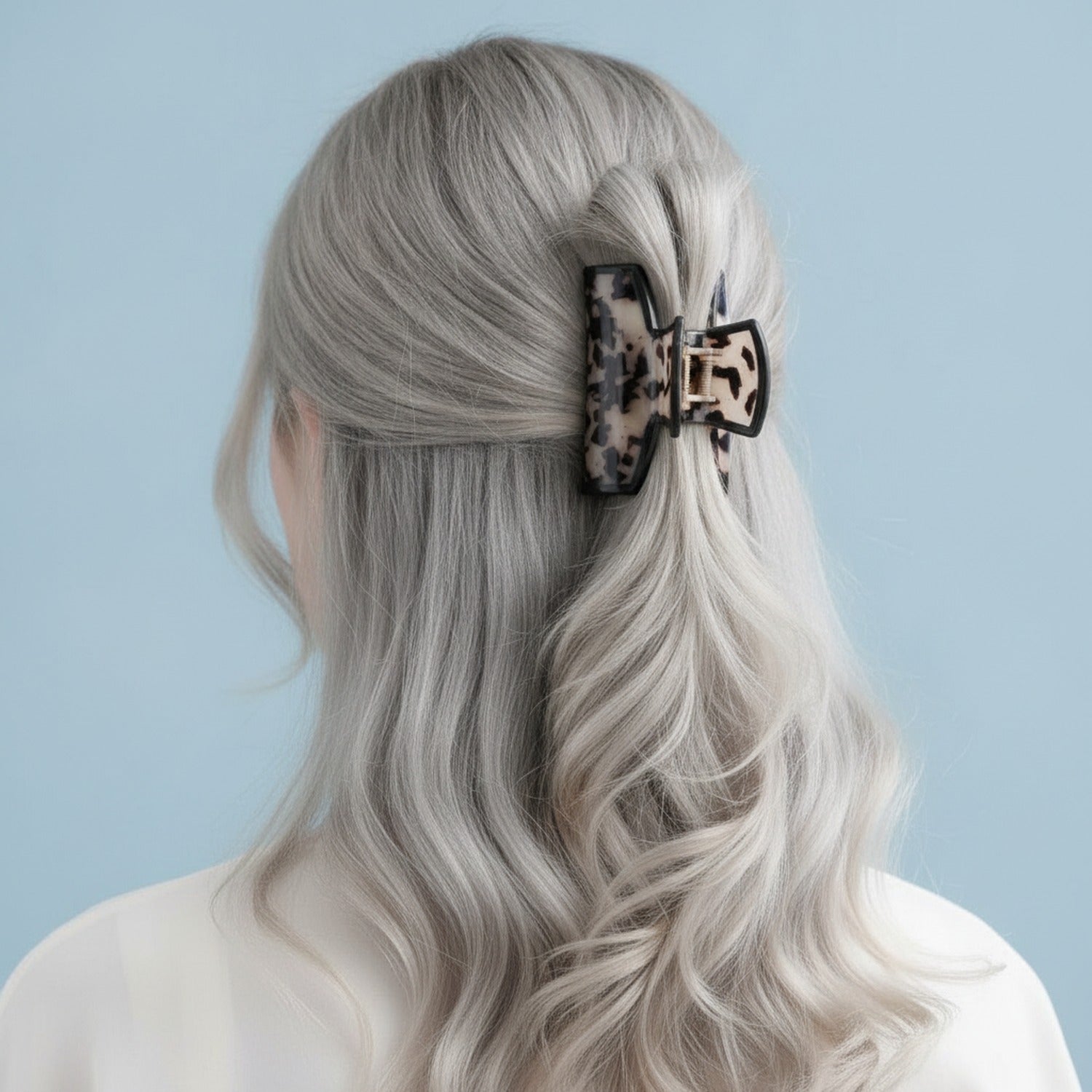 Tortoiseshell Hair Claw Clip - Cream Tortoiseshell