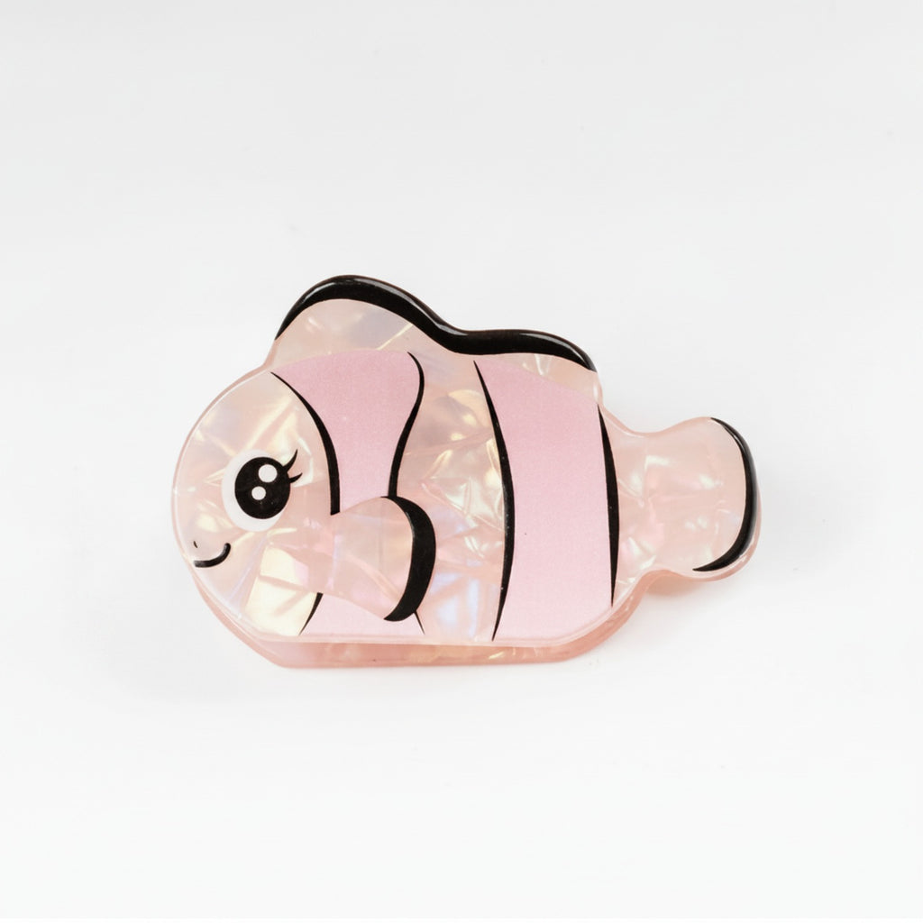 Pearl Clownfish Hair Claw Clip - Pink Pearl Clownfish