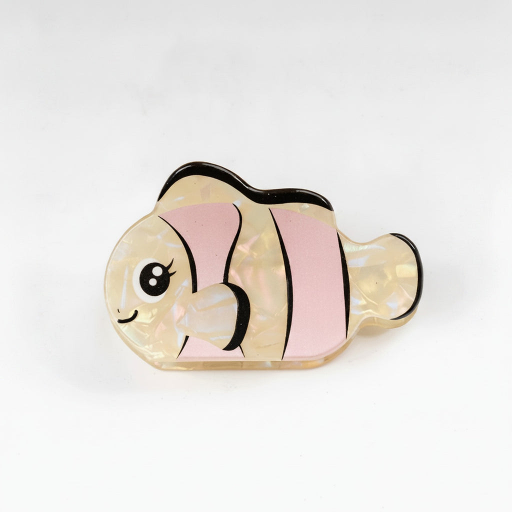 Pearl Clownfish Hair Claw Clip - Pink Pearl Clownfish #2 – hair accessories (view 1)