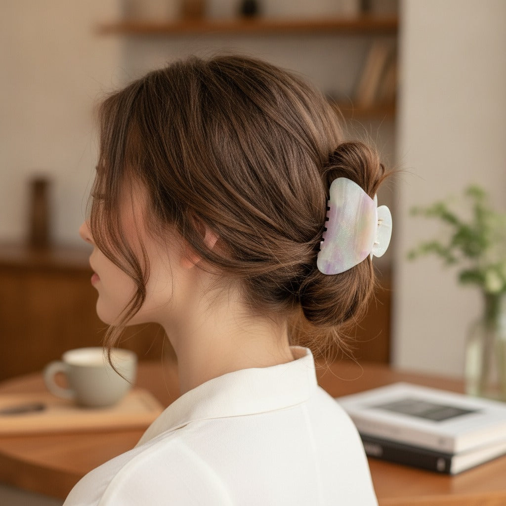 Pastel Pearl Jellyfish Hair Claw Clip – hair accessories (view 2)