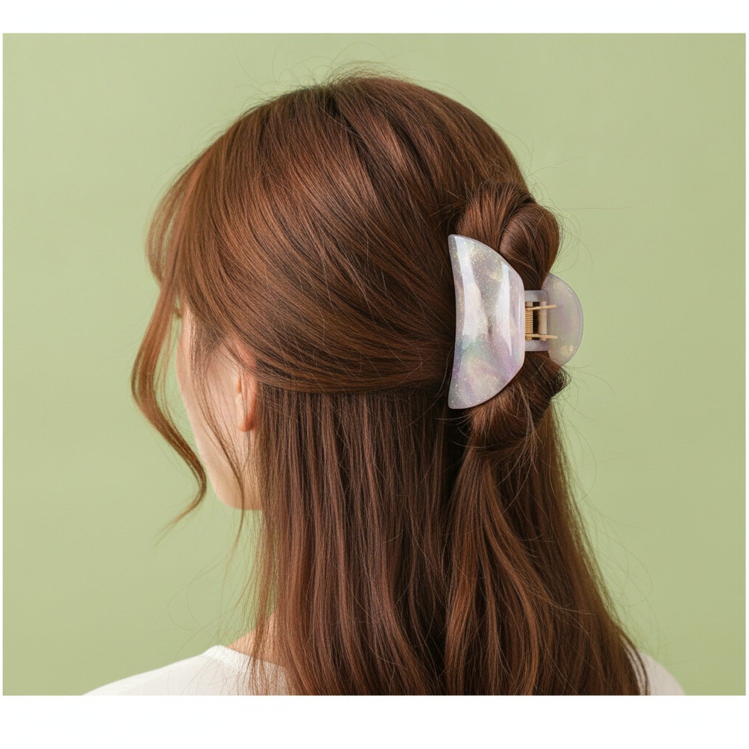 Pastel Pearl Jellyfish Hair Claw Clip