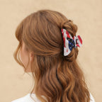 American Flag Stars Hair Claw Clip - Stars & Stripes
