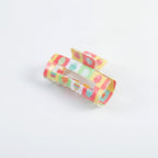 Easter Egg Colorblock Hair Claw Clip - Pastel Colorblock