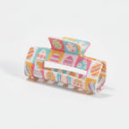 Easter Egg Colorblock Hair Claw Clip - Pastel Patchwork