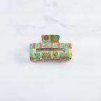 Easter Egg Colorblock Hair Claw Clip - Colorblock Geometric