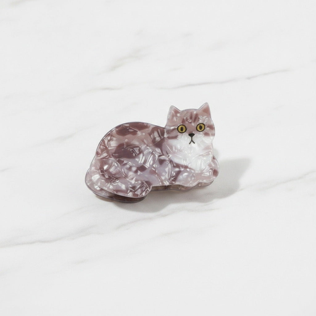 Translucent Elephant Hair Claw Clip - Pink Translucent Elephant