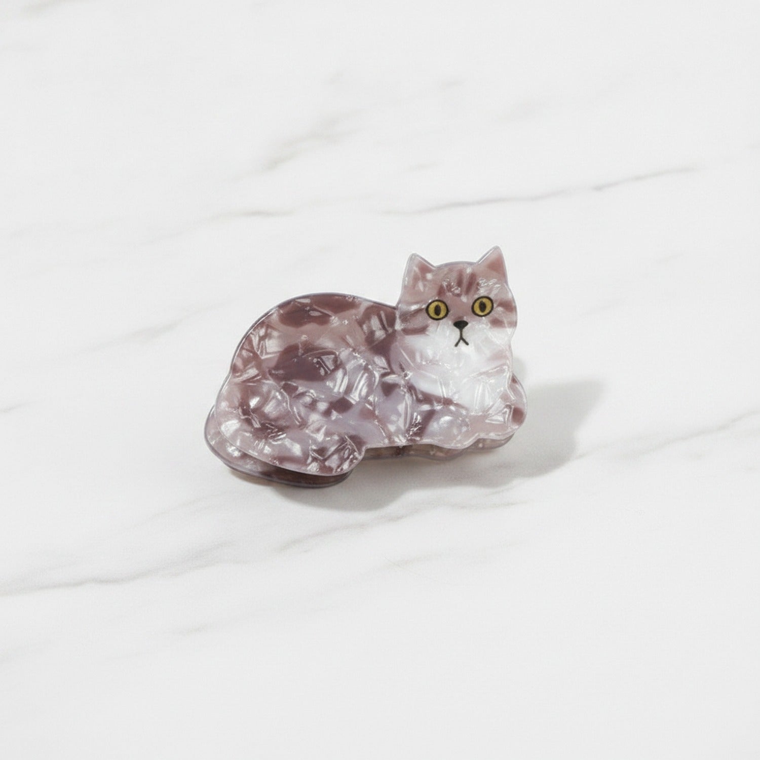 Translucent Elephant Hair Claw Clip - Pink Translucent Elephant