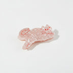 Translucent Elephant Hair Claw Clip - Pink Translucent Elephant