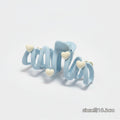 Heart Charm Hair Claw Clip - Blue Heart Claw Clip #F-644