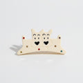 Cream Reindeer Hair Claw With Rhinestones – hair accessories (view 1)