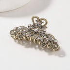 Elegant Rhinestone Floral Hair Claw Clip – hair accessories (view 1)