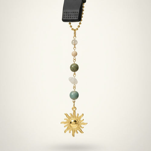 Beaded Sun Car Mirror Charm – novelty & toys (view 1)