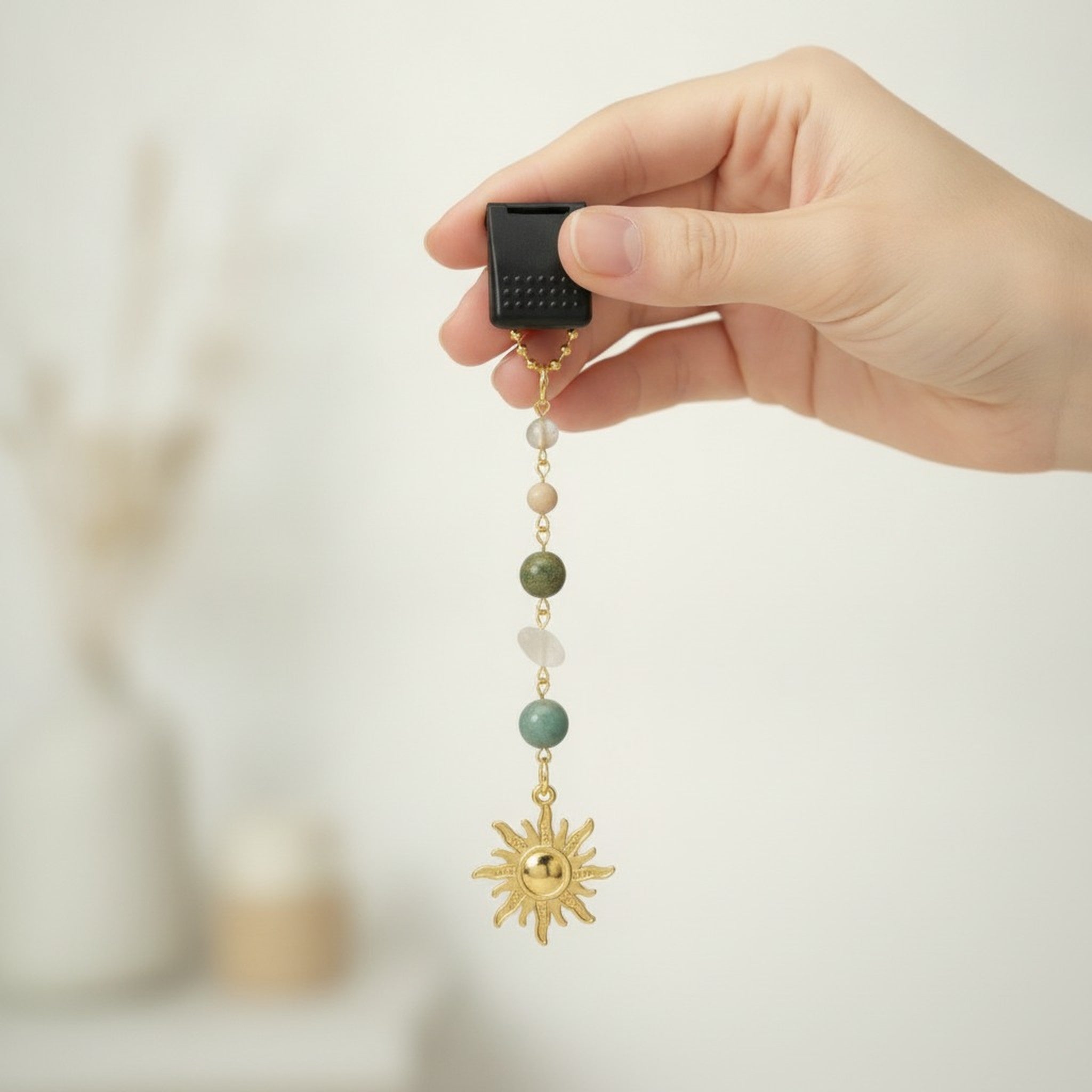 Beaded Sun Car Mirror Charm – novelty & toys (view 4)