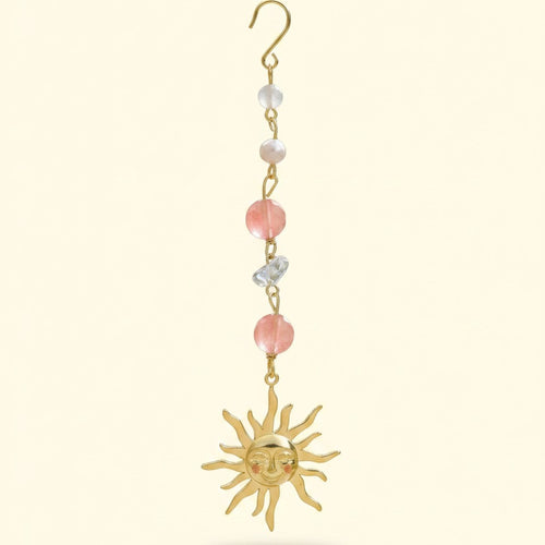 Beaded Sun Car Mirror Charm – novelty & toys (view 2)
