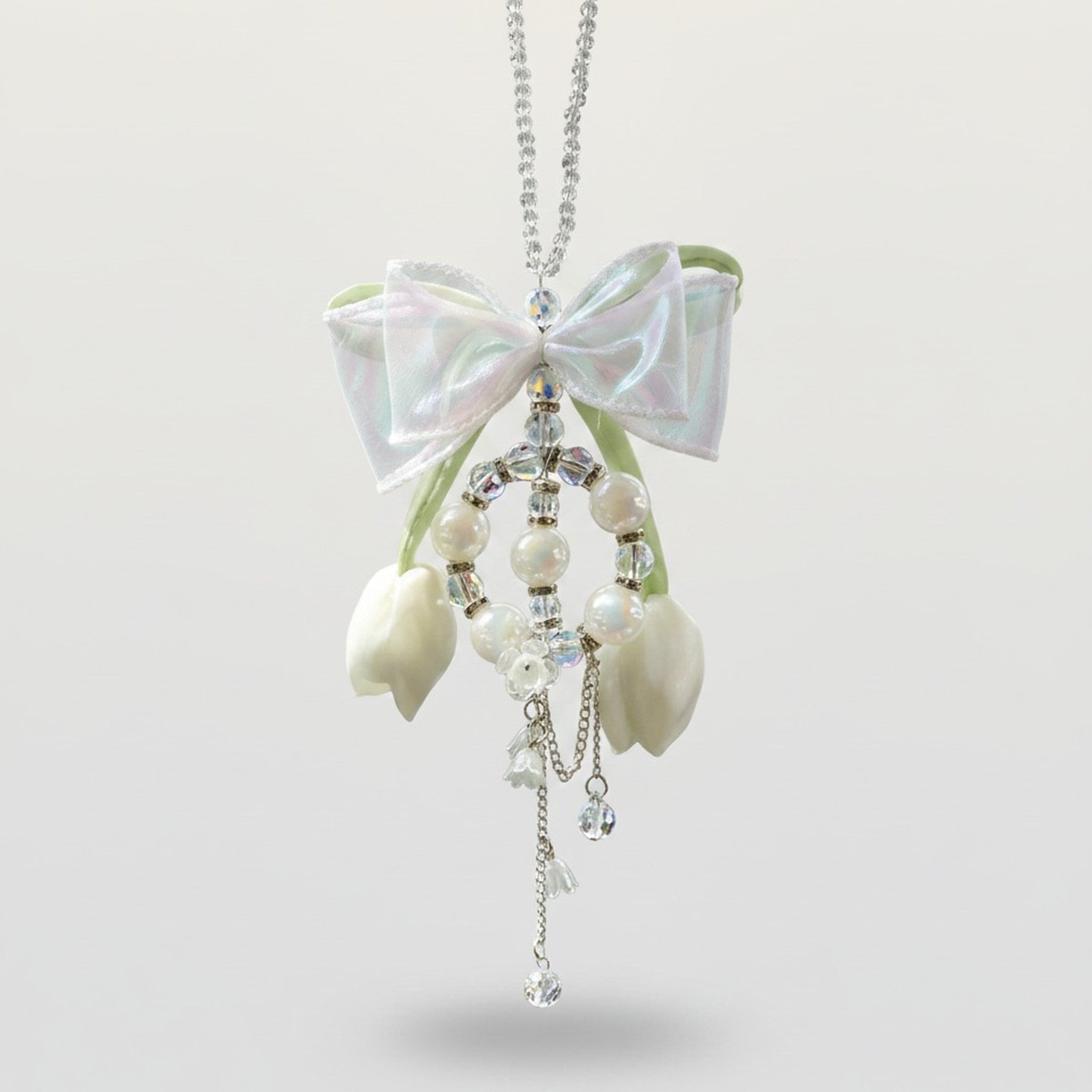 Elegant Tulip Beaded Pendant Charm – novelty & toys (view 1)