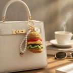 Cute Crochet Pearl Charm Keychain – novelty & toys (view 7)