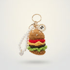 Cute Crochet Pearl Charm Keychain – novelty & toys (view 1)