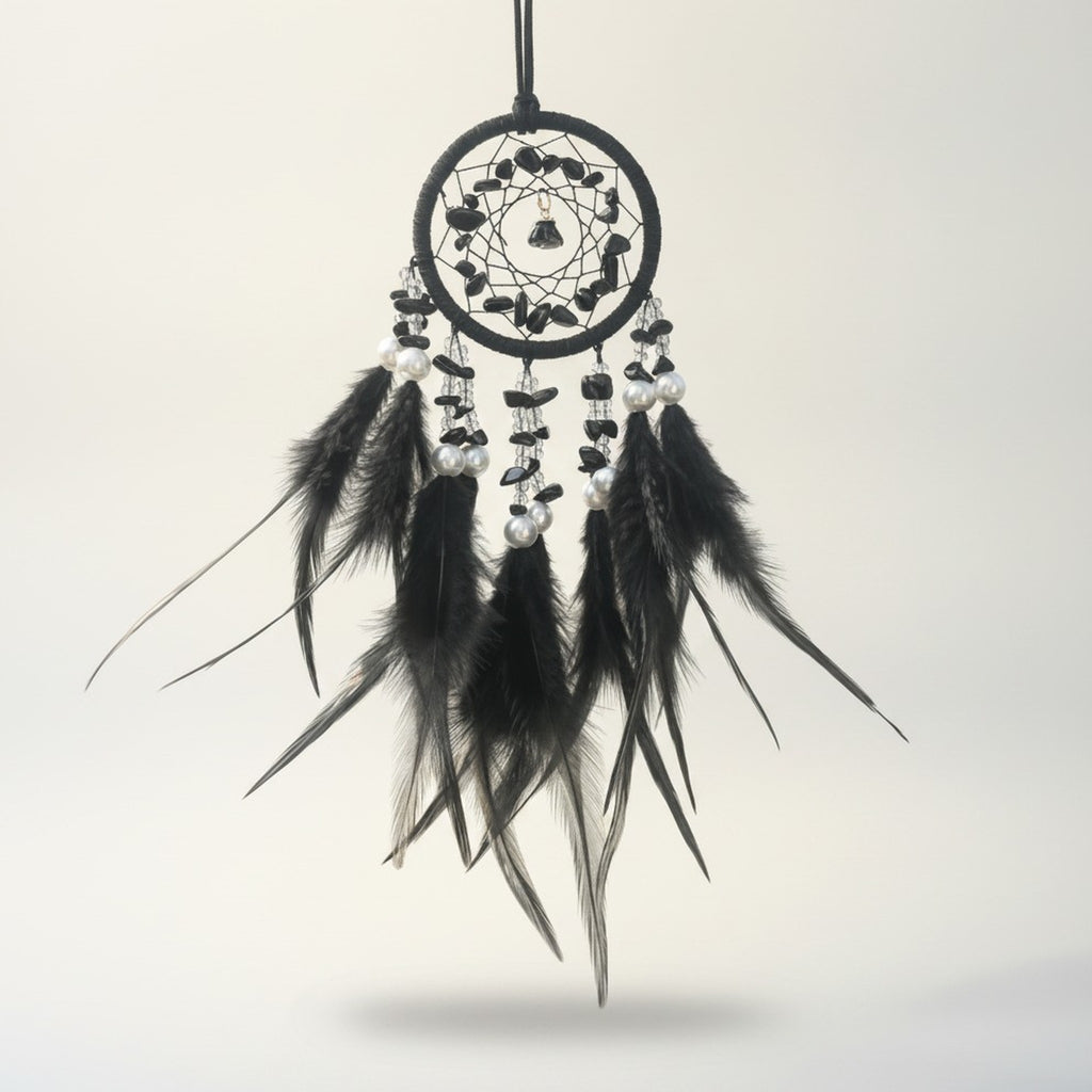 Crystal Feather Dream Catcher Car Charm – novelty & toys (view 1)