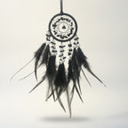 Crystal Feather Dream Catcher Car Charm – novelty & toys (view 1)