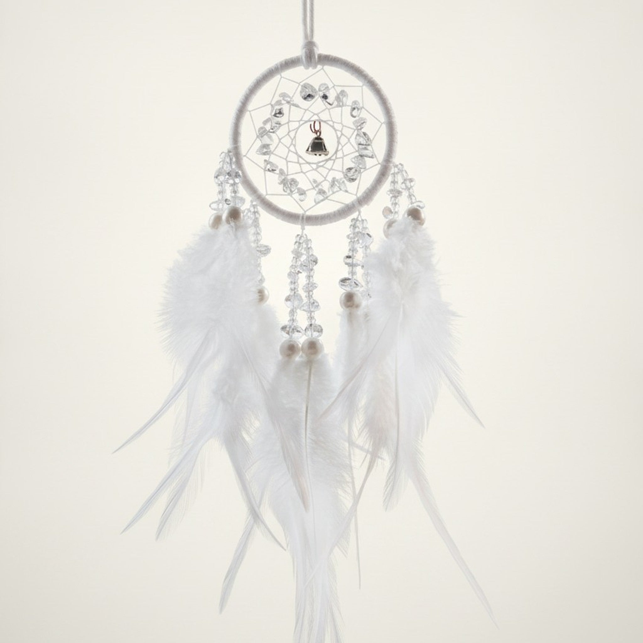 Crystal Feather Dream Catcher Car Charm – novelty & toys (view 3)