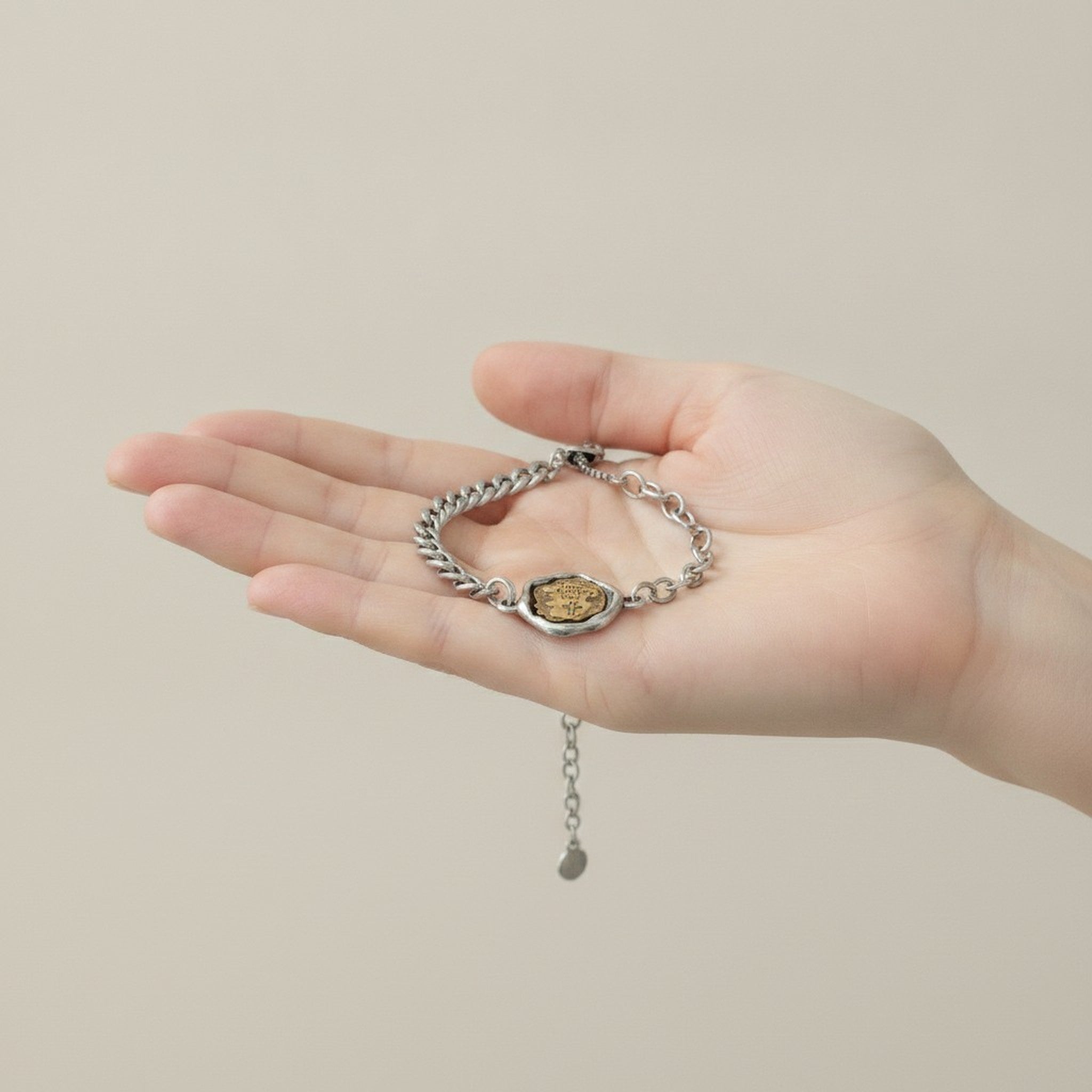 Adjustable Inspirational Cross Charm Bracelet – jewelry (view 3)