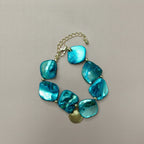 Iridescent Shell Charm Bracelet – jewelry (view 1)