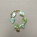 Iridescent Square Shell Charm Bracelet – jewelry (view 1)