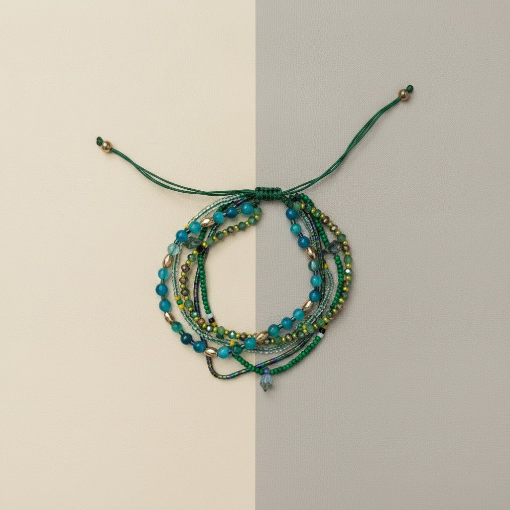 Boho Layered Beaded Bracelet – jewelry (view 1)