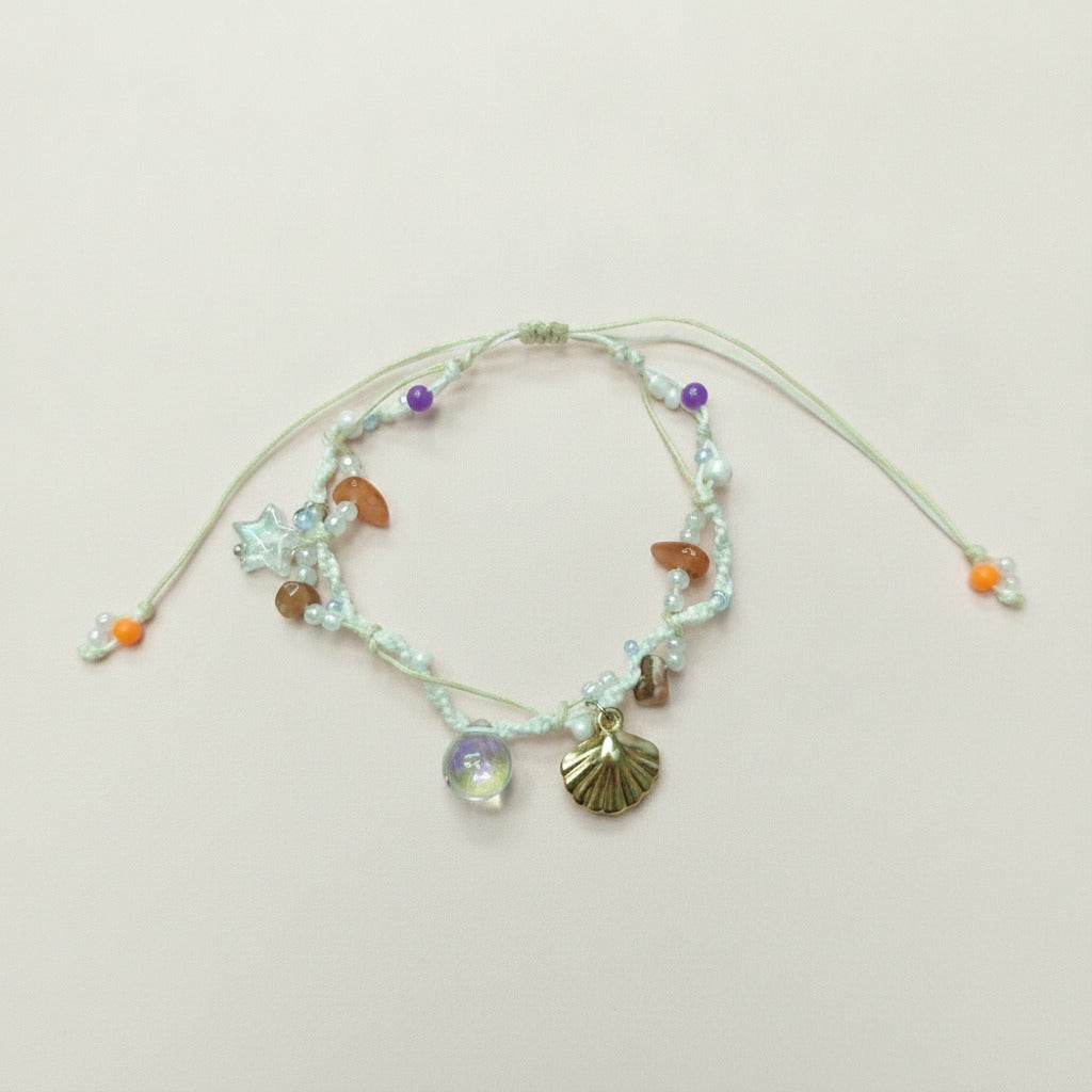 Ocean-Inspired Charm Beaded Bracelet – jewelry (view 1)