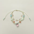 Pastel Starfish Stone Macrame Bracelet – jewelry (view 1)
