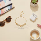 Gold Geometric Rhinestone Chain Bracelet – jewelry (view 2)