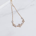Cross Charm Bracelet With Rhinestones - Bracelet - Gold – jewelry (view 2)