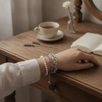 Pearl & Chain Link Bracelet - Silver – jewelry (view 2)