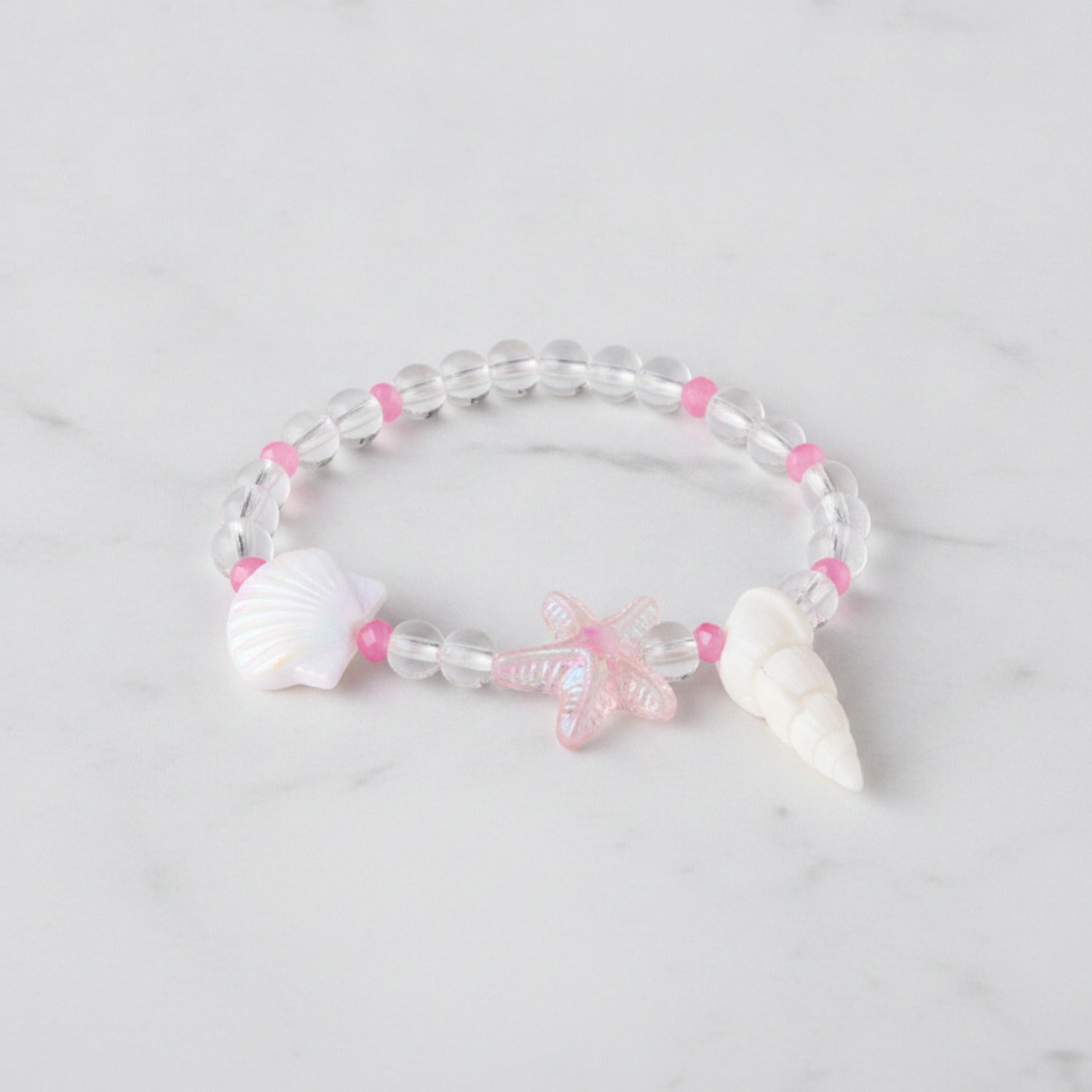 Seashell Starfish Beaded Wish Bracelet