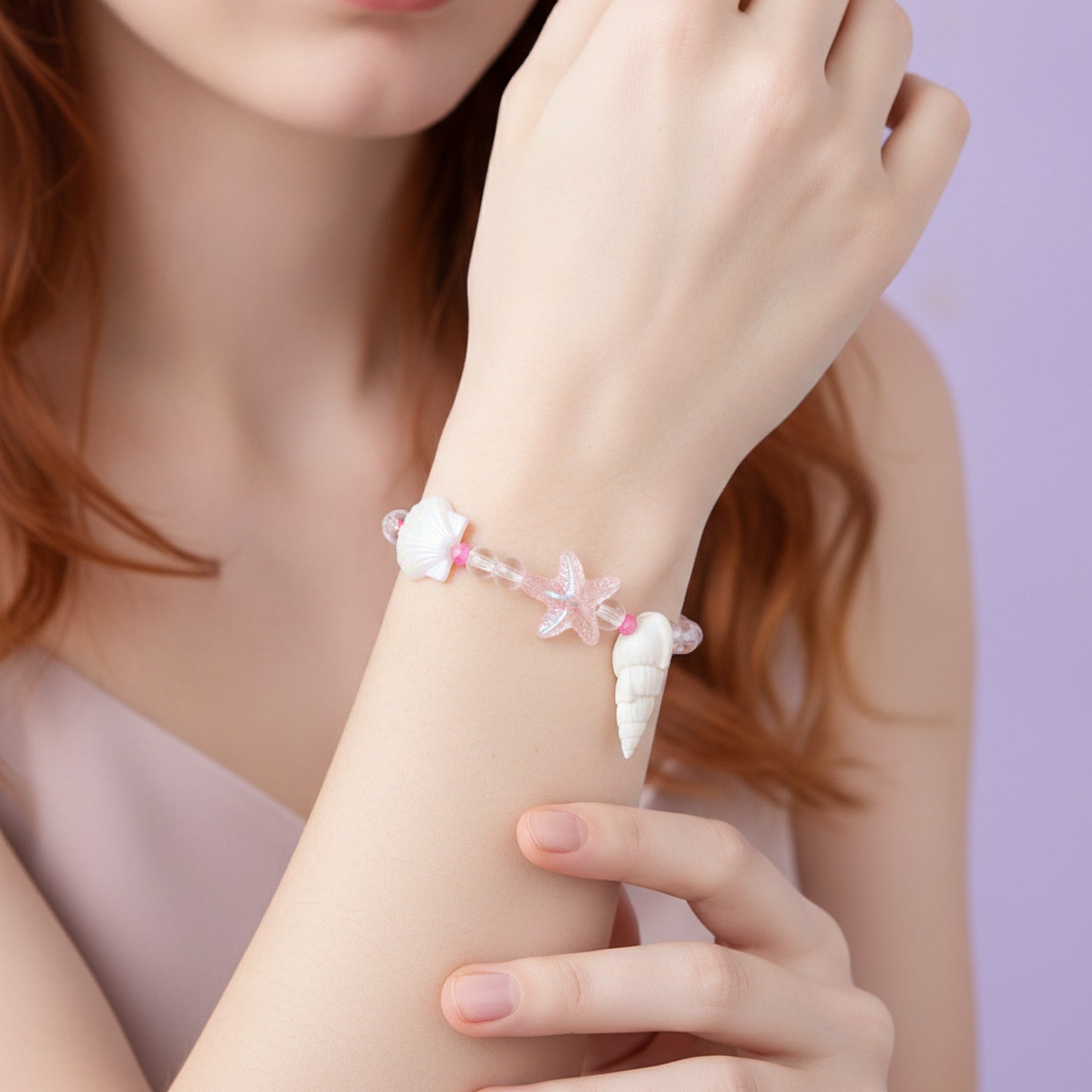 Seashell Starfish Beaded Wish Bracelet