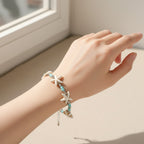 Starfish Beaded Turquoise Pearl Anklet