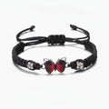 Butterfly Charm Braided Friendship Bracelet - Red Butterfly