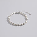 Pearl Beaded Bracelet With Rhinestone Spacers – jewelry (view 1)