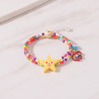 Colorful Beaded Bracelet With Yellow Star Charm – jewelry (view 2)