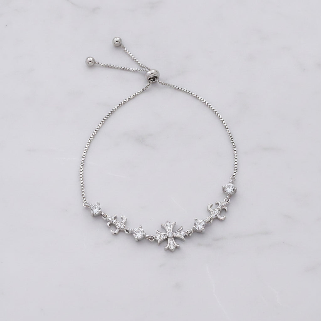 Rose Celestial Star Charm Bracelet - Bracelet - Silver